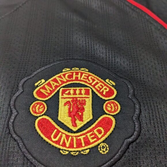 Ronaldo #7 2008/09 Manchester United Nike Black Away Retro Longsleeve Jersey - Picture 4 of 9